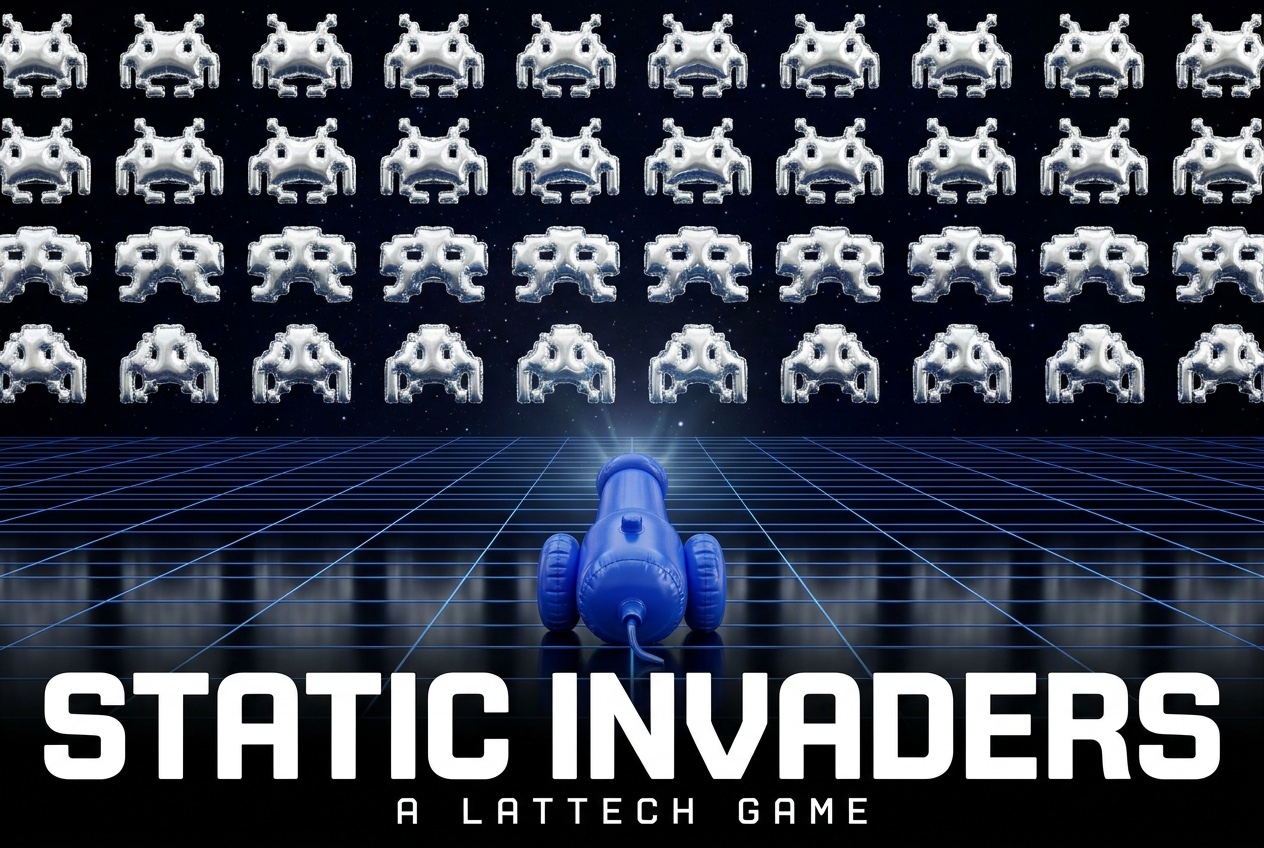 Static Invaders game poster
